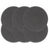 Placemats 6 pcs Plain Dark Grey 38 cm Round Cotton Colour dark grey Quantity in Package 6 Material cotton 