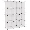 Storage Cube Organiser - 12 Cubes Transparent PP | HiPoMarket