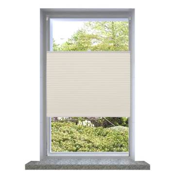 Plisse Blind 70x150cm Creme - Modern Privacy & Sunlight Control