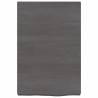 Bathroom Countertop Dark Brown 40x60 cm - Solid Wood | Hipo Market