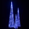 Acrylic LED Light Cone Set - Blue 30/45/60cm | HipoMarket UK