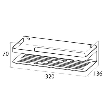 Tiger Chrome Bathroom Basket Caddy - Stylish Storage Solution