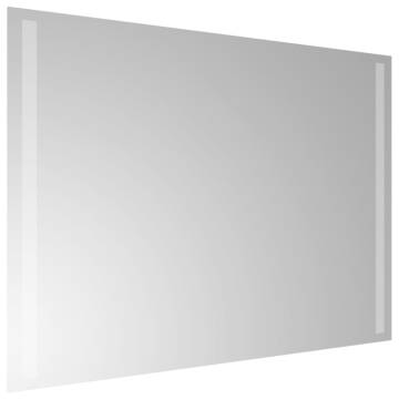 Stylish LED Bathroom Mirror 50x70 cm | HipoMarket UK