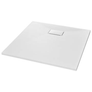 Shower Base Tray SMC White 90x90 cm - Durable & Modern Design