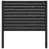 Stylish Black Pine Bed Headboard - 81x4x100 cm