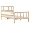 Solid Wood Bed Frame 90x200 cm | Timeless Design - HipoMarket