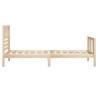 Solid Wood Bed Frame 90x200 cm | Timeless Design - HipoMarket