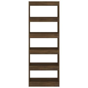 Book Cabinet/Room Divider Brown Oak - Stylish & Practical