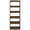 Book Cabinet/Room Divider Brown Oak - Stylish & Practical