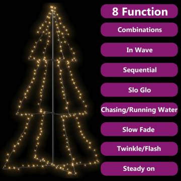 Christmas Cone Tree with 240 LEDs | Indoor & Outdoor Decor