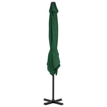 Cantilever Umbrella with Aluminium Pole - Green 250x250 cm