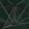 Cantilever Umbrella with Aluminium Pole - Green 250x250 cm