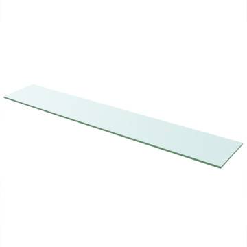 2 pcs Clear Glass Shelves 110x20 cm - Durable & Stylish Display