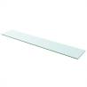 2 pcs Clear Glass Shelves 110x20 cm - Durable & Stylish Display