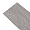 Self-Adhesive PVC Flooring Planks - Dark Grey 5.02 m²