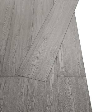 Self-Adhesive PVC Flooring Planks - Dark Grey 5.02 m²