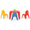 Colorful Children's Table and Chair Set PP - Safe & Fun