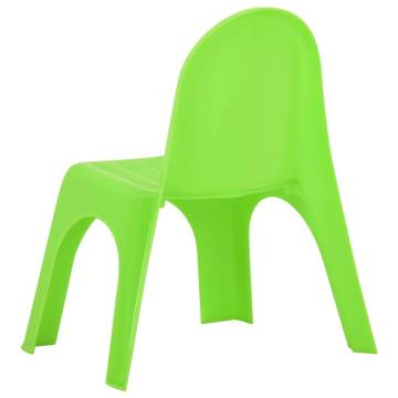 Colorful Children's Table and Chair Set PP - Safe & Fun