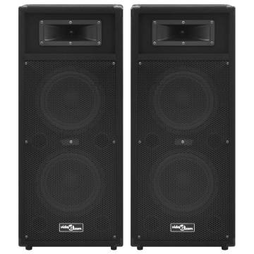 Professional Passive Hifi Stage Speakers - 1000W Black (2 pcs)