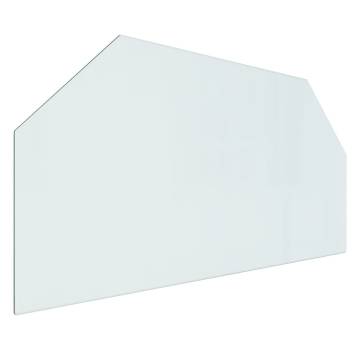 Fireplace Glass Plate Hexagon 100x50 cm - High-Quality Protection