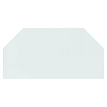 Fireplace Glass Plate Hexagon 100x50 cm - High-Quality Protection