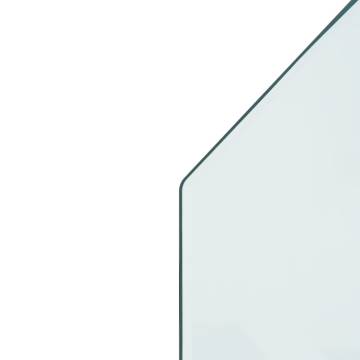 Fireplace Glass Plate Hexagon 100x50 cm - High-Quality Protection