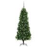 Artificial Pre-lit Christmas Tree with Ball Set 240 cm Green Colour white Size 240 x 100 cm Quantity in Package 1 Number of Branch Tips 