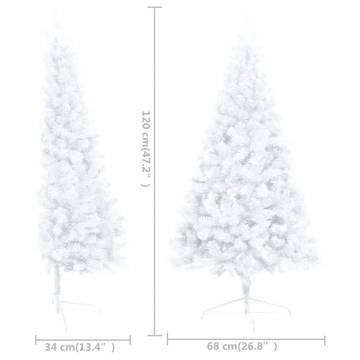 Artificial Half Pre-lit Christmas Tree with Ball Set - 120 cm