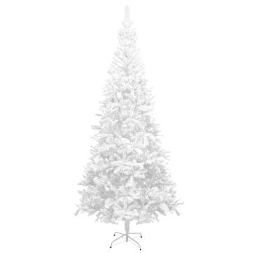 240 cm White Pre-lit Christmas Tree with Ball Set | Hipo Market