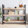 Wall Shelf - Untreated Solid Oak Wood (140x60 cm) | HipoMarket