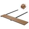 WPC Hollow Decking Boards & Accessories 26m² Teak - Hipomarket