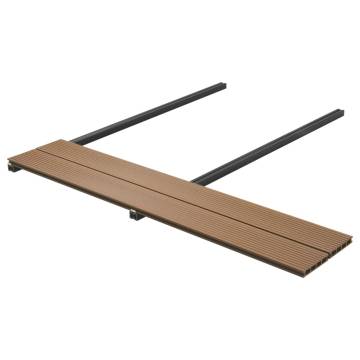 WPC Hollow Decking Boards & Accessories 26m² Teak - Hipomarket