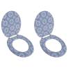 Toilet Seats with Lids 2 pcs MDF Porcelain Quantity in Package 2 Design porcelain Soft close no 