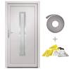 Front Door White 88x200 cm PVC - Elegant & Secure Entrance