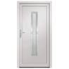 Front Door White 88x200 cm PVC - Elegant & Secure Entrance