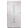 Front Door White 88x200 cm PVC - Elegant & Secure Entrance