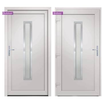 Front Door White 88x200 cm PVC - Elegant & Secure Entrance