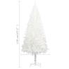 Artificial Pre-lit Christmas Tree with Balls - 120 cm White