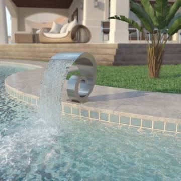 Stainless Steel Pool Fountain 50x30x53 cm | Hipomarket UK