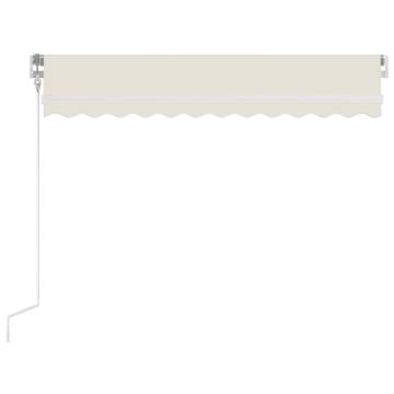 Manual Retractable Awning 350x250 cm Cream - Hipomarket