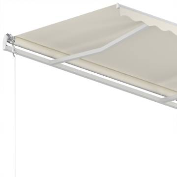 Manual Retractable Awning 350x250 cm Cream - Hipomarket