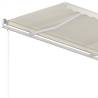 Manual Retractable Awning 350x250 cm Cream - Hipomarket