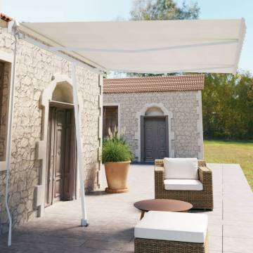 Freestanding Manual Retractable Awning 350x250 cm - Cream