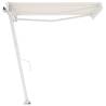 Freestanding Manual Retractable Awning 350x250 cm - Cream