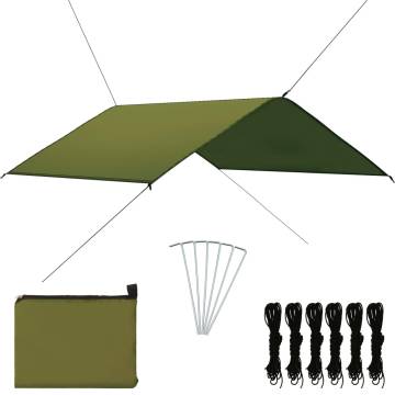 Outdoor Tarp 4x4 m Green - Versatile Camping Shelter