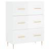 Highboard High Gloss White - Stylish Storage Solution (69.5x34x180 cm)