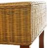 Dining Chairs Set of 6 - Brown Natural Rattan | HipoMarket