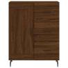 Stylish Highboard in Brown Oak - 69.5x34x180 cm