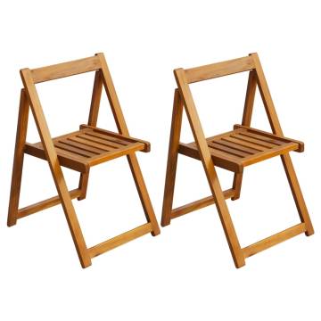 Folding Garden Chairs Set - Solid Acacia Wood | HipoMarket