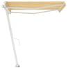 Freestanding Manual Retractable Awning 350x250 cm - Yellow/White